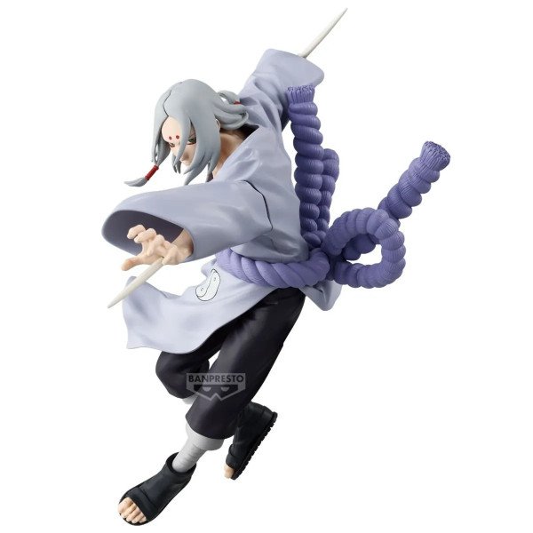 Figurine Kimimaro Vibration Stars de Naruto Shippuden par Banpresto en pose de combat vue de face