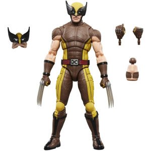 Figurine Wolverine Brown Suit Marvel Legends par Hasbro avec coffret et accessoires de Deadpool & Wolverine 2
