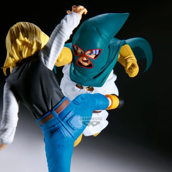 Figurine Mighty Mask Dragon Ball Z Match Makers Banpresto mise en scène de combat avec un autre personnage