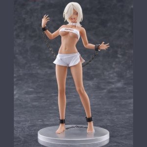 Figurine Marin Kitagawa Veronica My Dress-Up Darling Coreful Taito vue de face avec chaînes et tenue blanche
