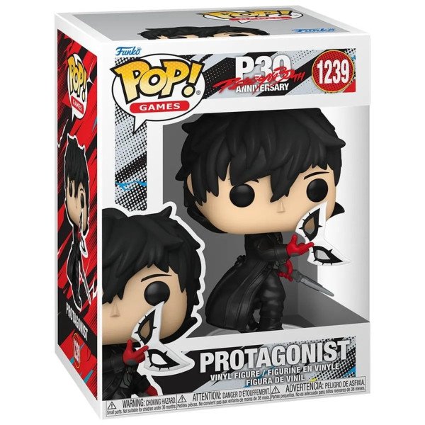 Boite figurine Funko POP Ren Protagonist Persona 5 avec packaging officiel vue de face