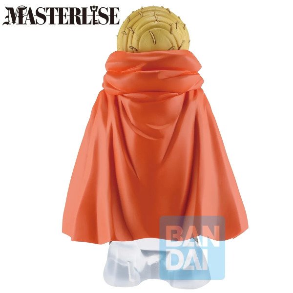 Figurine Babidi Ichibansho Masterlise de Dragon Ball Z vue de dos mettant en avant la grande cape orange