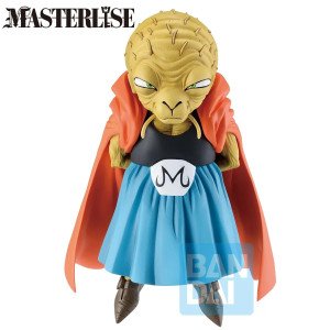 Figurine Babidi Ichibansho Masterlise de Dragon Ball Z en vue trois quarts gauche avec cape orange 2