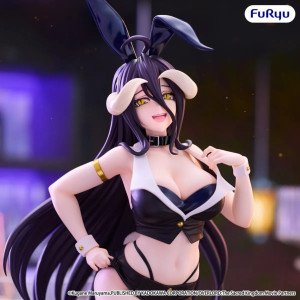 Figurine Albedo BiCute Bunnies Another Costume FuRyu, en tenue noire avec oreilles de lapin 2