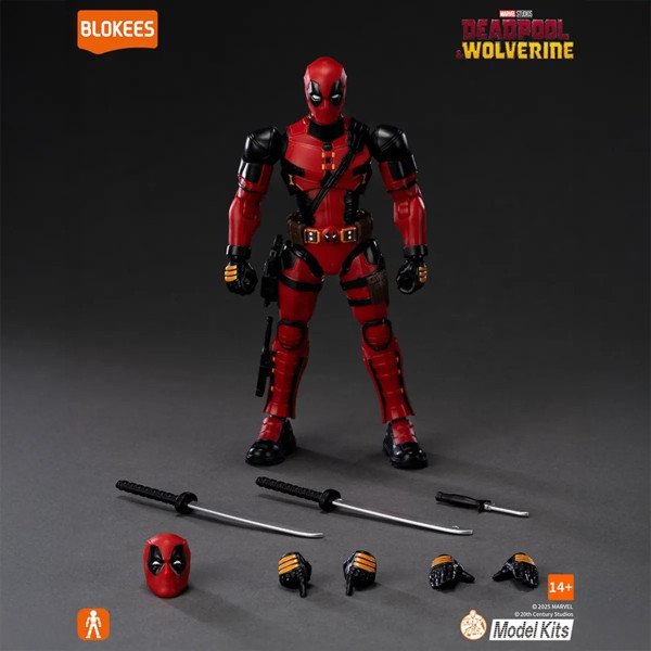 Figurine Deadpool Blokees Champion Class 04 avec tête, mains interchangeables et accessoires