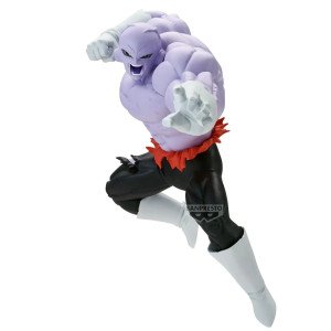 Figurine Jiren Banpresto Match Makers vue de face sur fond blanc, jambe pliée et main ouverte