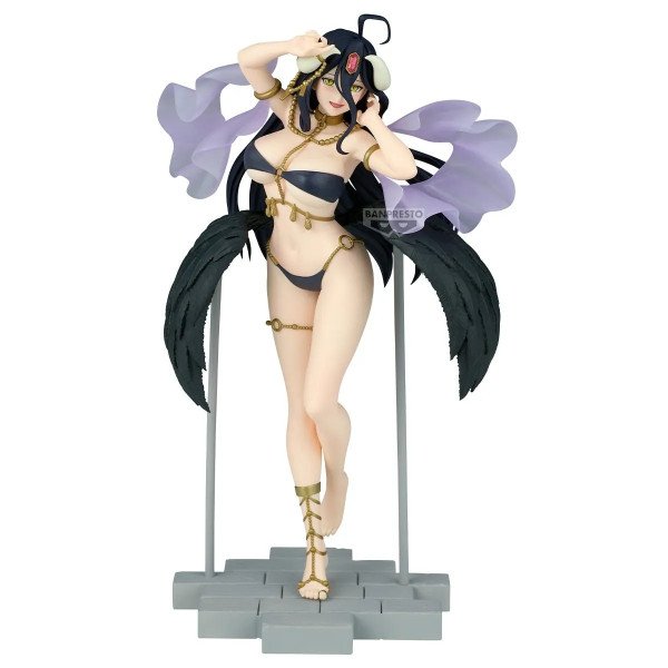 Figurine Albedo Arabian Nights de Overlord par Banpresto, vue de face sur fond blanc