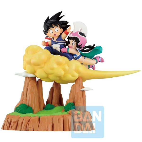 Figurine Son Goku et Chichi sur le nuage magique, Ichibansho Fantastic Adventure 2, vue de face