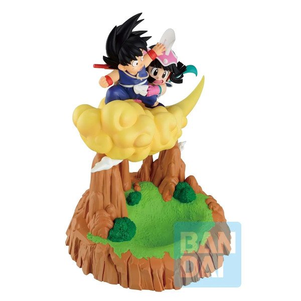 Figurine Son Goku et Chichi sur nuage magique, Ichibansho Fantastic Adventure 2, vue de profil