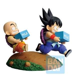Figurine Son Goku et Krillin Ichibansho Fantastic Adventure 2 courant avec briques de lait 2