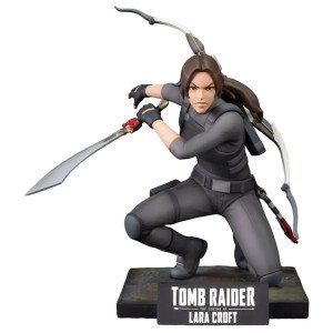 Statuette Lara Croft The Legend of Lara Croft en pose de combat avec sabre et arc