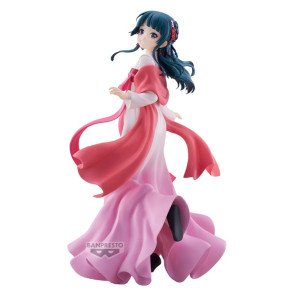 Figurine Maomao Walking Around Town Ver en robe rose fluide sur fond clair