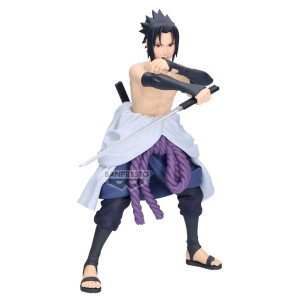 Vue face de la figurine Sasuke Uchiha Grandista 72 Series Banpresto Naruto Shippuden