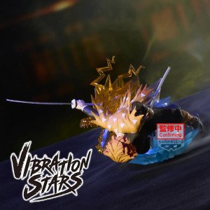 Figurine Zenitsu Agatsuma Vibration Stars Plus Banpresto avec effet d'éclair en vue arrière 2