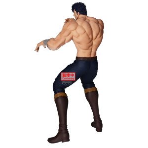 Figurine Kenshiro Grandista Banpresto en garde de combat, torse nu, de face, issue de Hokuto no Ken 2