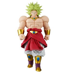 Figurine Broly Solid Edge Works Banpresto vue de face, torse nu et posture massive dans Dragon Ball Z
