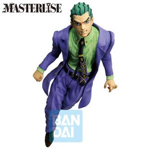 Figurine Kosaku Kawajiri Ichibansho Stand Rush, costume violet, chemise verte et cravate noire. 2