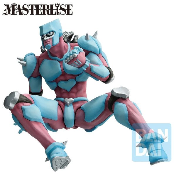 Figurine Shining Diamond Ichibansho Bandai en gros plan, assise en pose d’action sur fond clair.