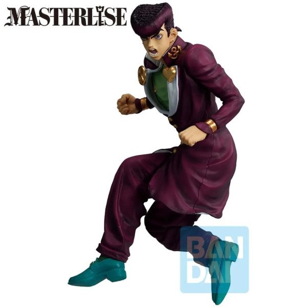 Figurine Josuke Higashikata Ichibansho Stand Rush, costume violet et vert, en pose de course.