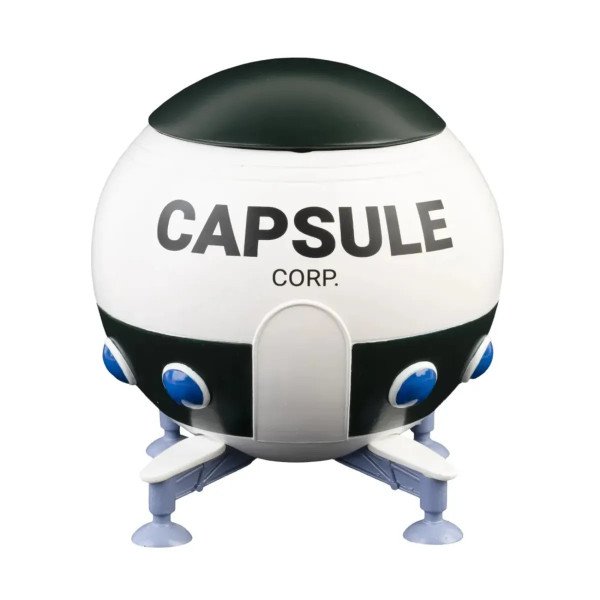 Pot à crayons Dragon Ball Z Capsule Corp fermé, vu de face sur fond clair.