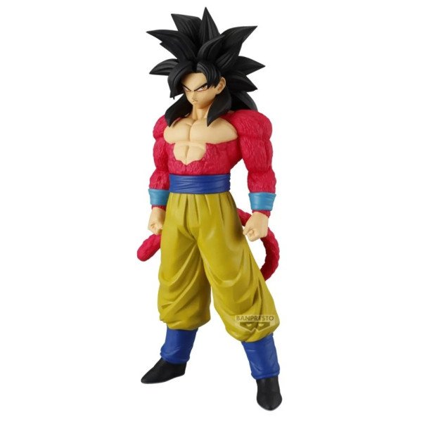 Figurine Dragon Ball GT Super Saiyan 4 Son Goku Solid Edge Works de Banpresto, vue trois quarts droite.