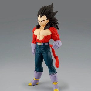 Figurine Vegeta Super Saiyan 4 Dragon Ball GT Solid Edge Works Banpresto, vue de face avec torse rouge.