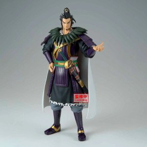 Figurine Kanki Grandista Kingdom par Banpresto, vue trois-quarts avec cape blanche et main tendue. 2