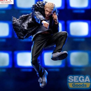 Figurine Kinji Hakari Jujutsu Kaisen Luminasta Sega en pose de combat dynamique, vue de face. 2