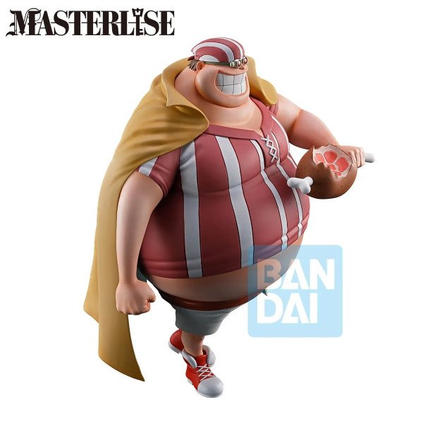 Figurine Lucky Roux Ichibansho Red Hair Pirates Last Battle de One Piece par Bandai, vue trois quarts droite.