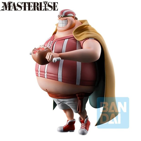 Figurine Lucky Roux Ichibansho Red Hair Pirates Last Battle de One Piece par Bandai, vue trois quarts face.
