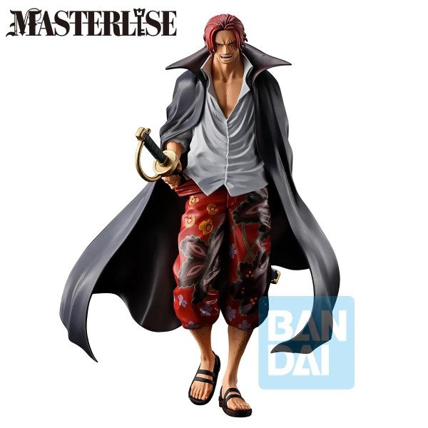 Figurine Shanks Ichibansho Red Hair Pirates Last Battle de One Piece par Bandai, vue de face.