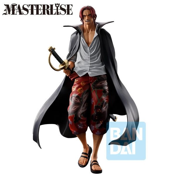 Figurine Shanks Ichibansho Red Hair Pirates Last Battle de One Piece par Bandai, vue avant entière.