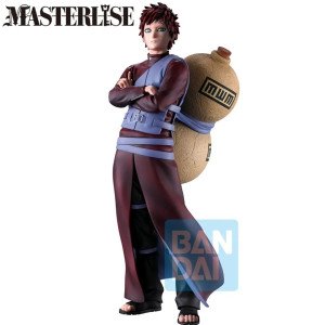 Figurine Gaara Ichibansho Kazekage Rescue Arc, bras croisés avec jarres de sable dans le dos.