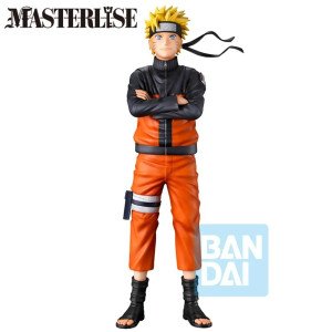Figurine Naruto Uzumaki Ichibansho Naruto Shippuden, bras croisés en tenue orange et noire.