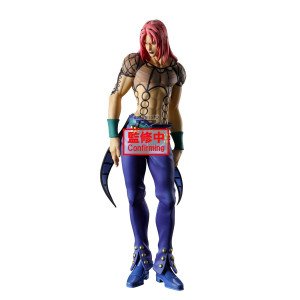 Figurine Diavolo Mometria JoJo’s Bizarre Adventure Golden Wind en pose debout, regard baissé. 2