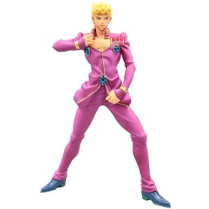 Figurine Giorno Giovanna Mometria JoJo’s Bizarre Adventure Golden Wind en pose dynamique de face.