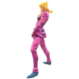 Figurine Giorno Giovanna Mometria JoJo’s Bizarre Adventure Golden Wind en pose dynamique de face. 2