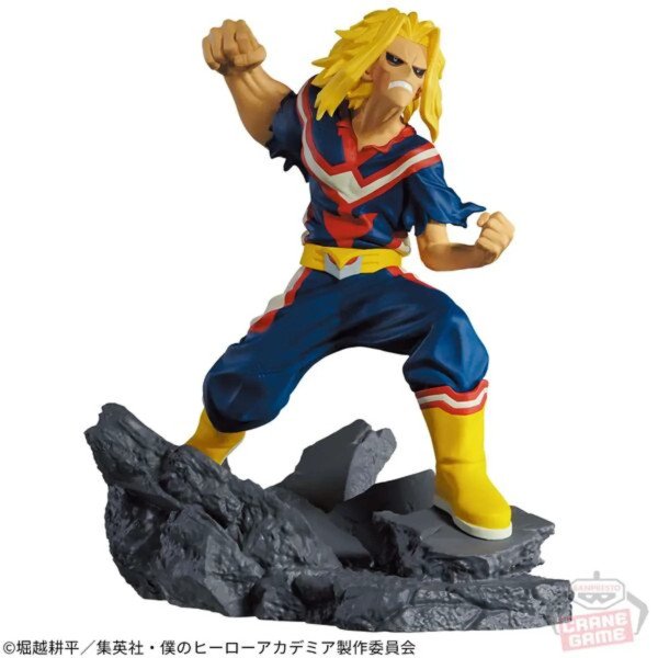 Figurine All Might Combination Battle Banpresto My Hero Academia sur fond blanc