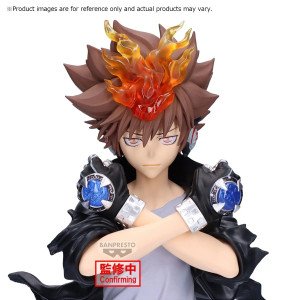 Figurine Tsunayoshi Sawada Grandista Banpresto Reborn vue de face avec bras croisés 2