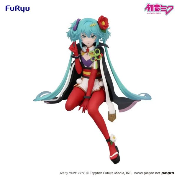 Figurine Hatsune Miku Flower Fairy Camellia Noodle Stopper FuRyu vue de face