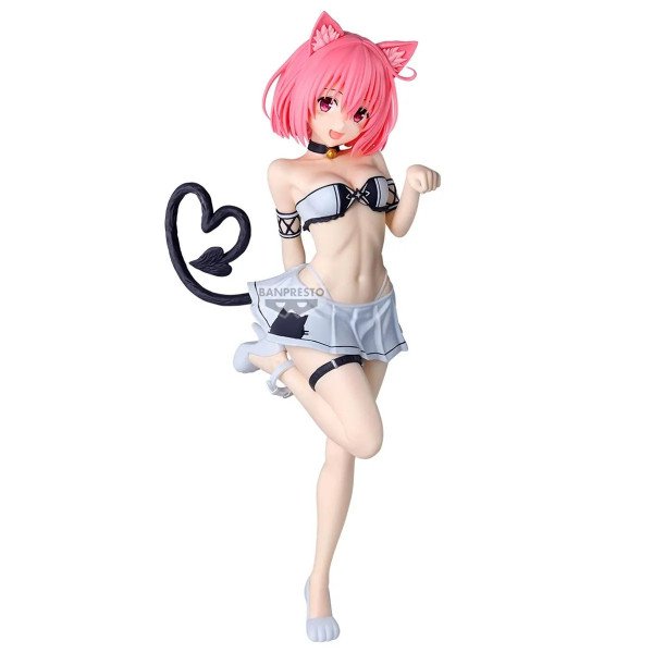 Figurine Momo Belia Deviluke Nyarls Collection Banpresto vue de face avec oreilles de chat