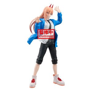 Power Grandista Chainsaw Man Reze Arc Banpresto vue de face avec cornes rouges