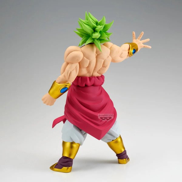 Figurine Broly Grandista Banpresto Dragon Ball Z vue de dos avec chevelure verte