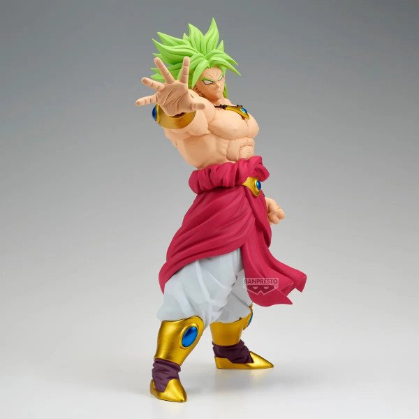 Figurine Broly Grandista Banpresto Dragon Ball Z vue de profil avec bras tendu