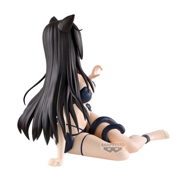 Figurine Yui Kotegawa To Love-Ru Darkness Nyarls Banpresto vue de dos avec longue chevelure noire