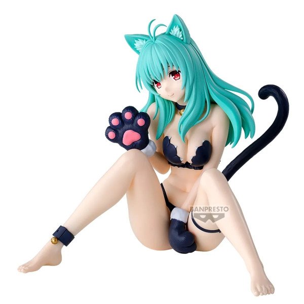Figurine Run Elsie Jewelria To Love-Ru Darkness Nyarls Banpresto vue de profil avec queue de chat