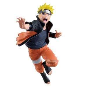 Figurine Naruto Uzumaki Naruto 72 Series Vibration Stars Banpresto vue de face en pose d’action