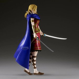 Figurine Yotanwa Kingdom Grandista Banpresto vue de face avec cape bleue et deux sabres 2