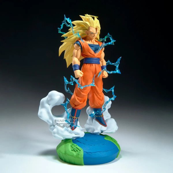 Figurine Son Goku Super Saiyan 3 History Box Banpresto avec aura électrique