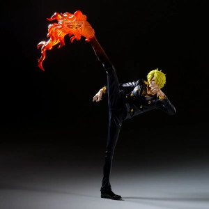 Figurine Sanji One Piece Maximatic Plus Banpresto avec jambe enflammée 2